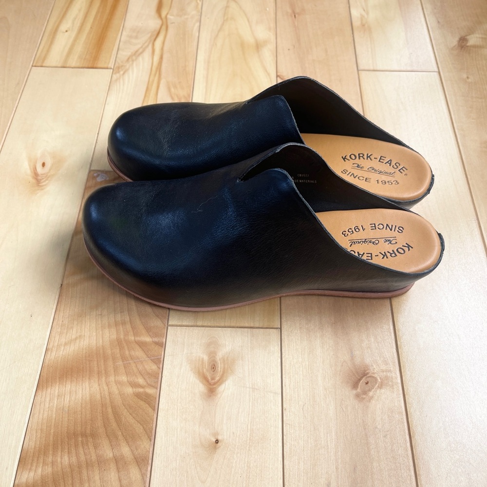 Kork-Ease - Para - Black Leather Mules